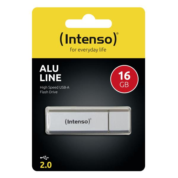 Pendrive 16Gb Usb2.0 Intenso Alu Line Plata Main Image