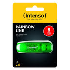 Pendrive Intenso Rainbow Verde 8GB USB2.0