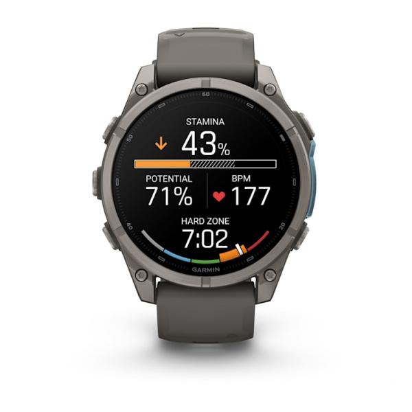 Garmin Fenix 9 Titanio Con Correa De Silicona En Gris / Smartwatch 47mm