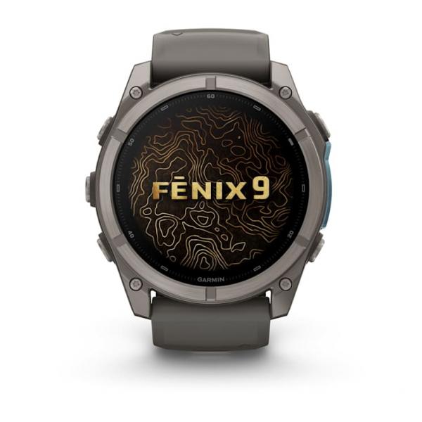 Garmin Fenix 9 Titanio Con Correa De Silicona En Gris / Smartwatch 51mm