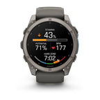 Garmin Fenix 9 Titanio Con Correa De Silicona En Gris / Smartwatch 51mm