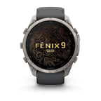 Garmin Fenix 9 Pro Titanio Con Correa De Silicona En Gris / Smartwatch 51mm