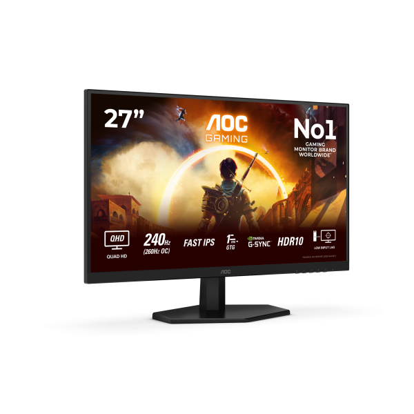 AOC Q27G42ZE 27" HD Fast IPS 260 Hz Adaptative Sync - Monitor de PC