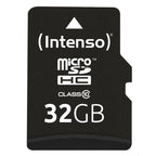 Intenso Microsd 32gb Negro/ Tarjeta De Memoria Microsd, Categoría 10 C/adpatador, 20/12mb/s