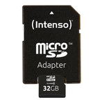 Intenso Microsd 32gb Negro/ Tarjeta De Memoria Microsd, Categoría 10 C/adpatador, 20/12mb/s