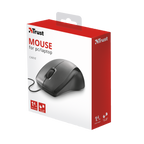 Ratón Trust Optical Mouse Carve - Black (sensor Optico De 1.000 Ppp Reales)