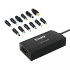 Cargador Universal De Portatil Tooq Tqlc-100bs01m 100w 12 Conectores Puerto Usb