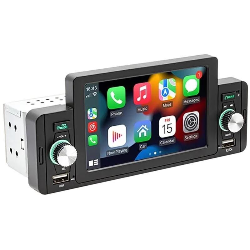 Autorradio SWM 160C 5 pulgadas Bluetooth/Carplay/USB Negro 1 DIN