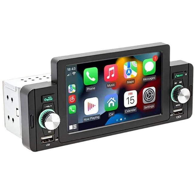 Autorradio SWM 160C 5 pulgadas Bluetooth/Carplay/USB Negro 1 DIN Hover Image