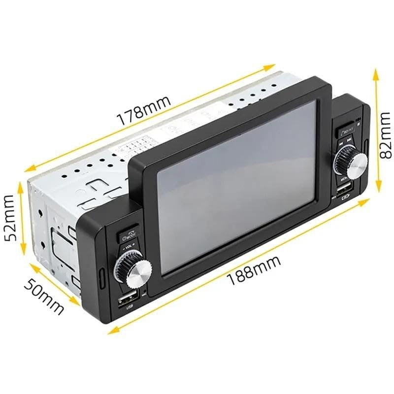 Autorradio SWM 160C 5 pulgadas Bluetooth/Carplay/USB Negro 1 DIN