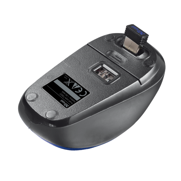 Ratón Trust Wireless Mouse Yvi- Blue Brillo (azul) (sensor Optico De 800 - 1.600 Ppp Reales)