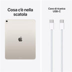 Apple Ipad Air 13 Pulgadas 12gb 512gb Wifi + Cellular Starlight - Ips - Chip M4 - 12mpx