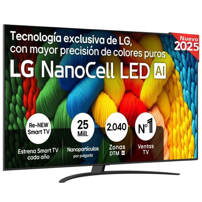 LG 86NANO81A6A 86" NanoCell 4K Ultra HD Smart TV Negro Hover Image