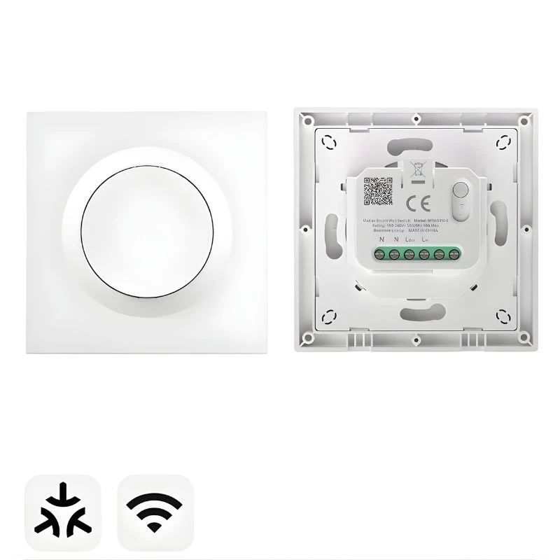 SONOFF MINIR4M-E Blanco Matter compatible con Alexa, Google y HomeKit Interruptor inteligente de pared
