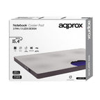 Base De Refrigeracion Para Portatiles Approx Hasta 15.4" 2 Ventiladores Y 3 Leds Color Blanco - Ofer