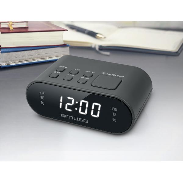 Muse M-10 Cr Negro / Radioreloj Despertador Digital
