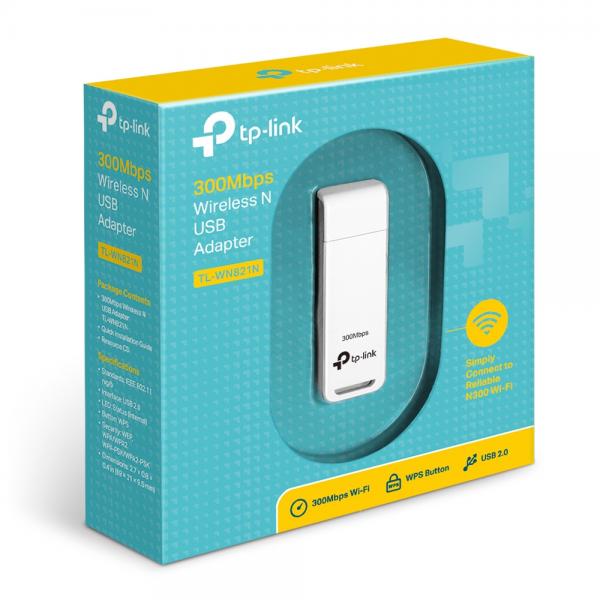 TP-LINK TL-WN821N Adaptador Inalámbrico USB N a 300Mbps