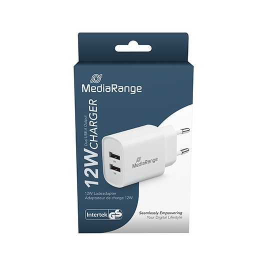 Cargador Mediarange Dual Usb-a 12w Main Image