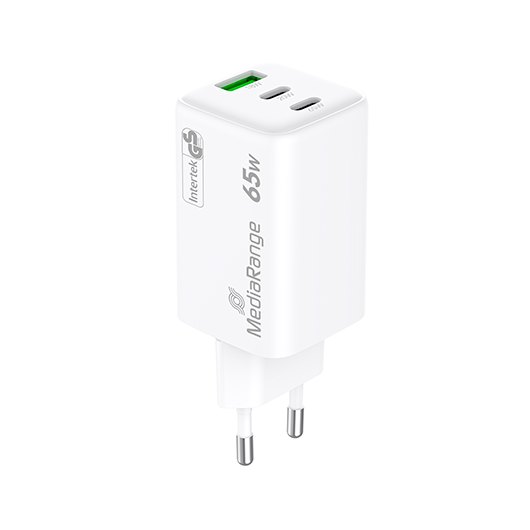 Cargador Mediarange Triple Usb-a Y Usb-c 65w