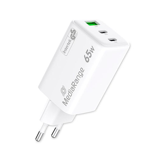 Cargador Mediarange Triple Usb-a Y Usb-c 65w