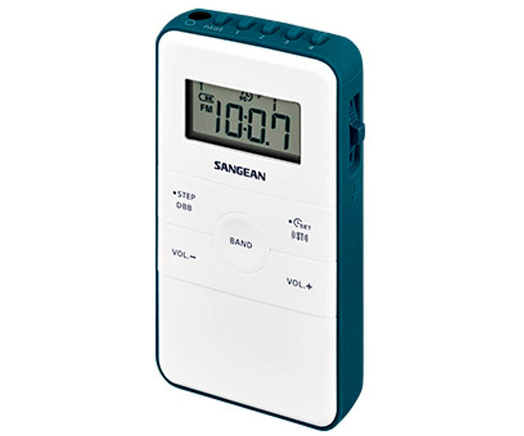 Sangean Dt-140 Blanco Y Azul / Radio Portátil