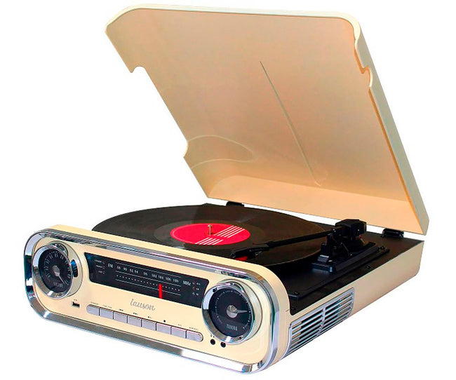Lauson 01tt15 Cream / Tocadiscos Con Radio Fm Hover Image