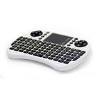 Mini Teclado Inalambrico Wireless 2.4ghz Phoenix Touchpad Multimedia Smart Tv - Tvbox - Android Tv - Color Blanco Y Negro