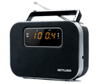 Muse M-081 R Negro / Radio Despertador Portátil