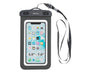 Jc Funda Impermeable Con Correa Negra / Universal Hasta 7"