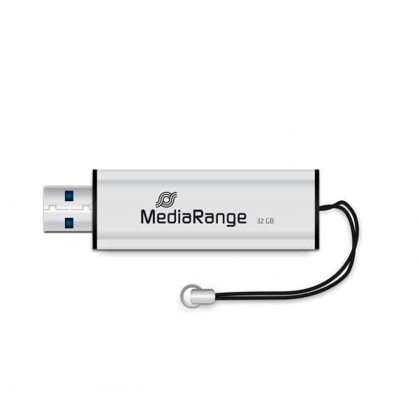Pendrive 32gb Usb 3.2 Mediarange Silver-black