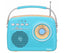 Lauson Ra142 Azul Crema / Radio Despertador