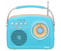 Lauson Ra142 Azul Crema / Radio Despertador