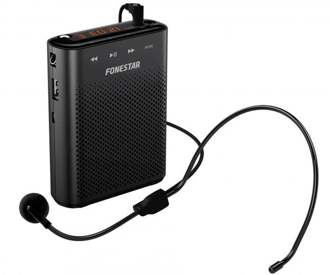Fonestar Alta-voz-30 Black / Amplificador Portátil Para Cintura Con Micrófono Hover Image
