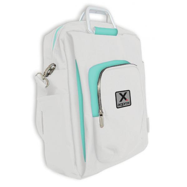 Mochila De Portatil 15.6"approx Diseo En Color Blanco/azul Approx