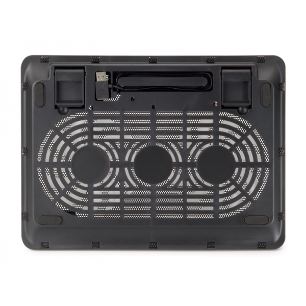 Soporte - Base De Refrigeracion Conceptronic Para Portatiles Hasta 15.6 Pulgadas 2 Ventiladores 125mm