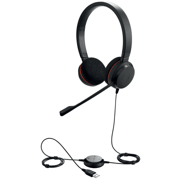 Jabra Evolve 20 UC Stereo - Auriculares USB con micrófono