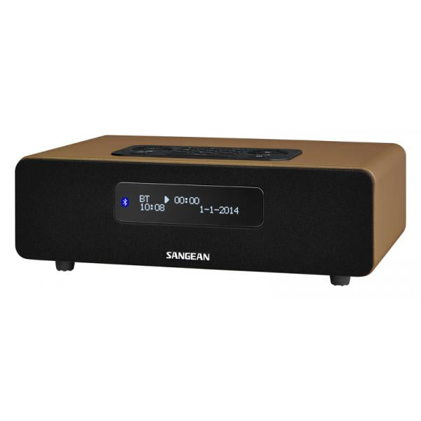 Sangean Ddr-36 Bt Brown / Radio Con Sintonización Digital De Sobremesa Dab+ / Fm-rds / Bluetooth / Entrada Auxiliar