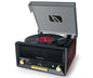 Muse Mt-112 W Wood / Tocadiscos Con Radio Fm Y Altavoces