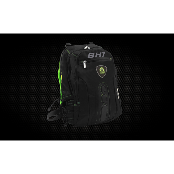 MOCHILA GAMING KEEP OUT BK7 PARA PORTATILES 15,6" CON MULTIPLES BOLSILLOS COLOR NEGRO Y VERDE
