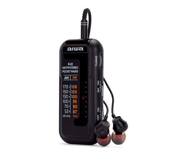 Aiwa Rs-22 Negro / Radio Fm Am Portátil Hover Image
