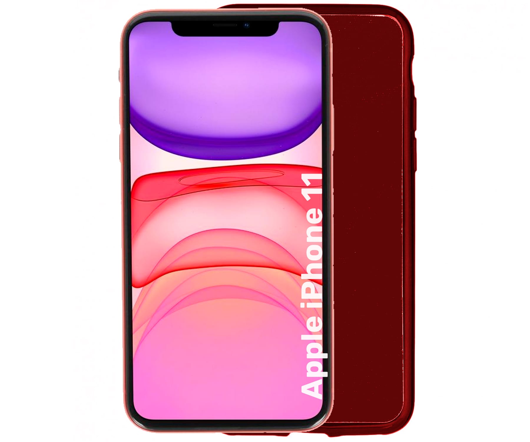 Jc Funda Trasera Silicona En Rojo / Apple Iphone 11