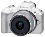 Canon Eos R50 White + Objetivo Canon Rf-s 18-45mm Is Stm / Cámara Mirrorless