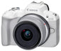Canon Eos R50 White + Objetivo Canon Rf-s 18-45mm Is Stm / Cámara Mirrorless