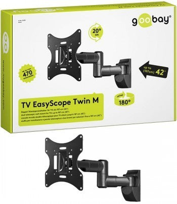 Soporte Tv/m Goobay Easyscope Twin M 17 -42 Negro