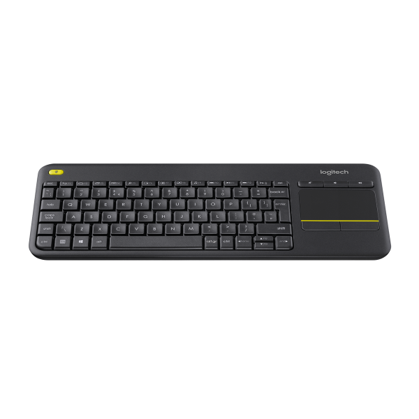 Teclado Logitech Wireless K400 Black Plus Touch Pad P/n:920-007137
