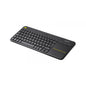 Teclado Logitech Wireless K400 Black Plus Touch Pad P/n:920-007137