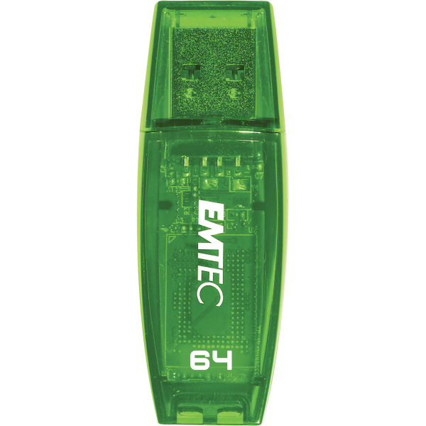 Emtec C410 Color Mix Verde Transparente / Pendrive 64gb Usb-a 2.0