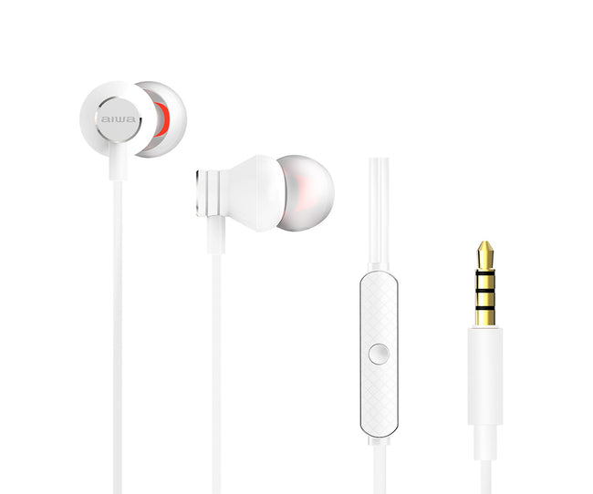Aiwa Estm-50wt White / Auriculares Inear Con Cable Hover Image