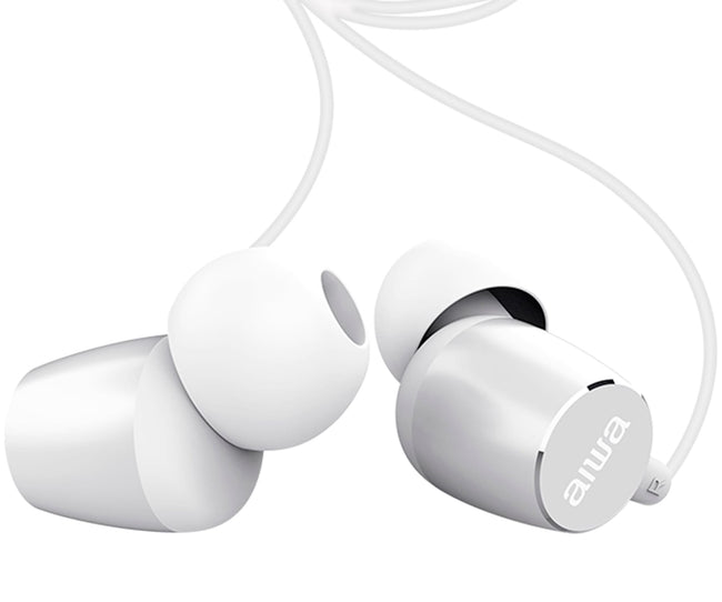 Aiwa Estm-30wt White / Auriculares Inear Con Cable Hover Image