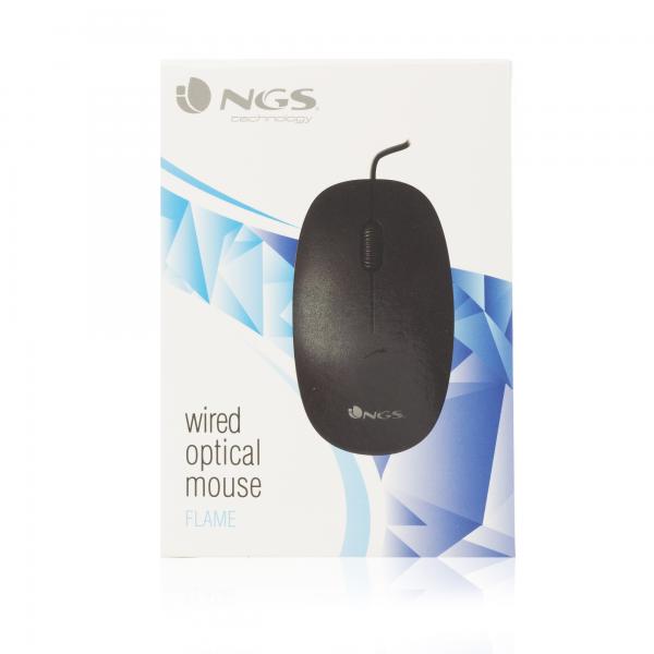 NGS Flame Ratón 1000 DPI - Negro
